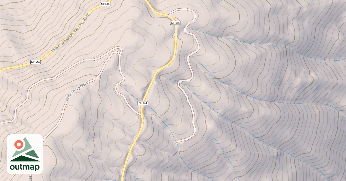 Map of LOWER HORSE TROUGH