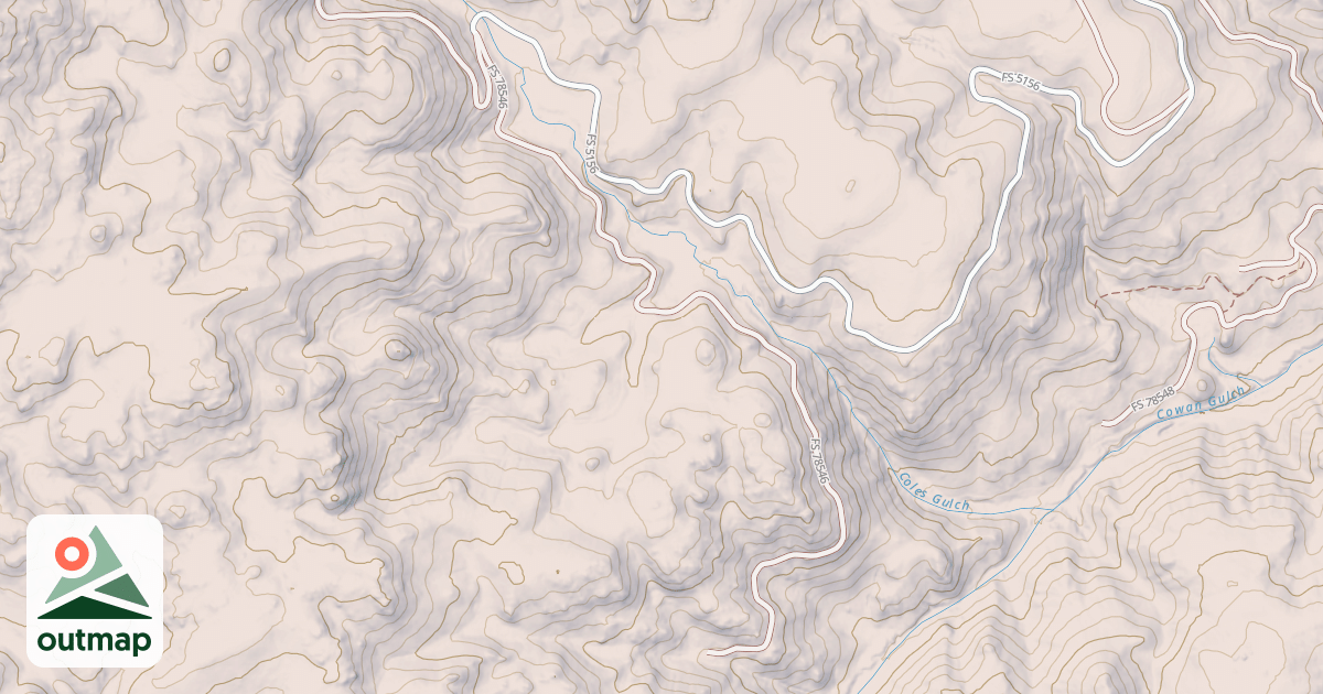Map of COLES GULCH