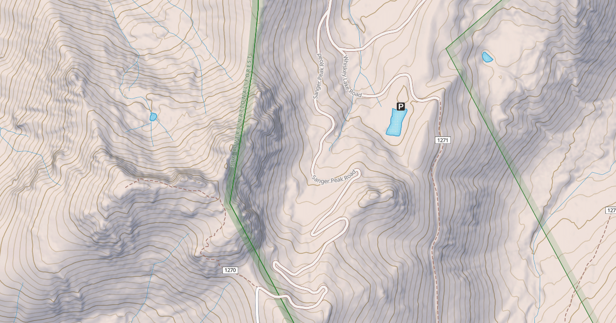 Map preview of SANGER PEAK