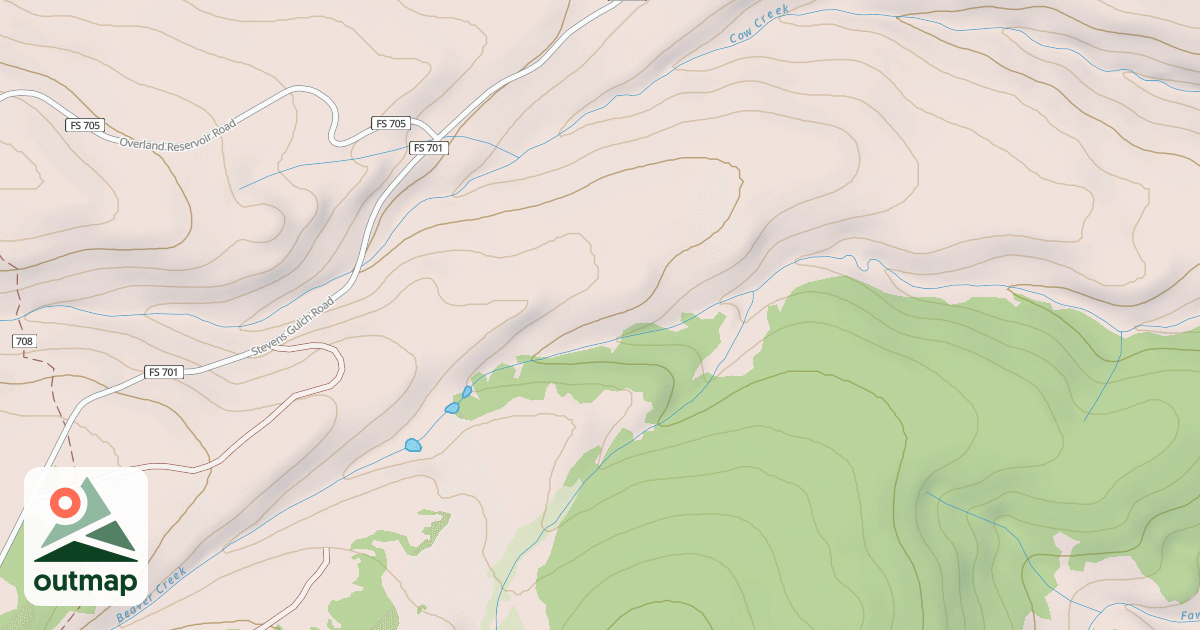 Map of BEAVER CREEK