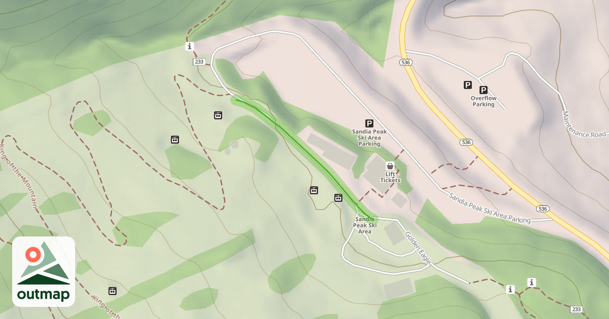Map of Ski Area Base