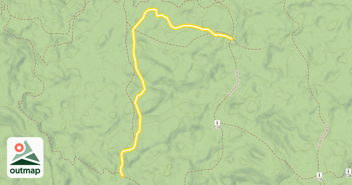 Map of North End Classic Trail