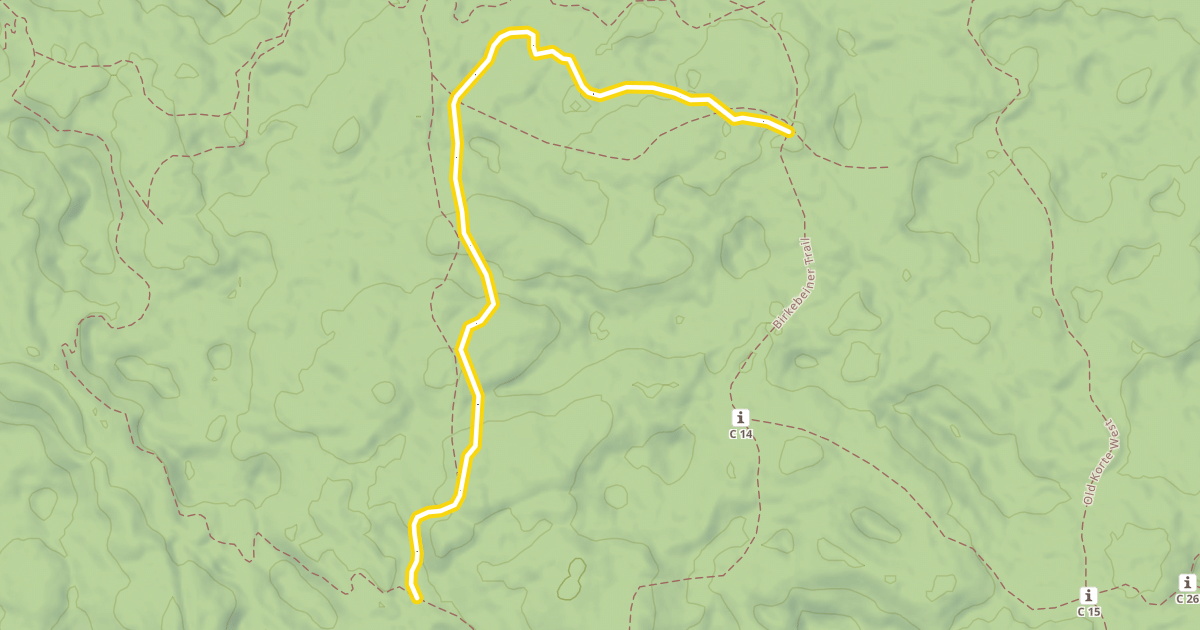 Map preview of North End Classic Trail