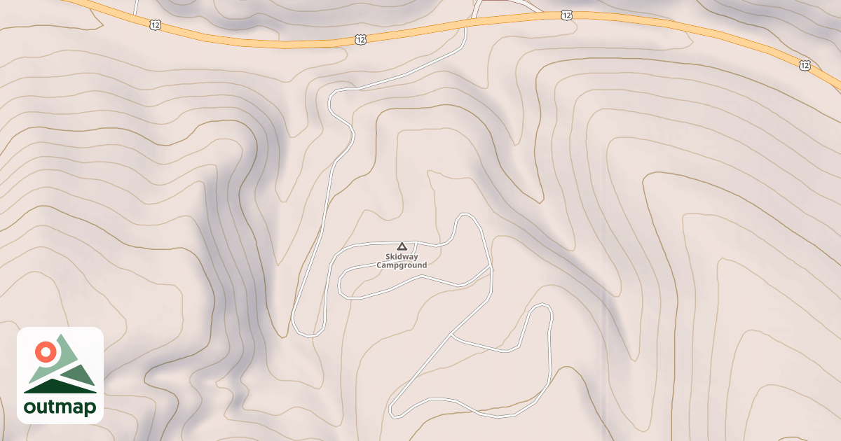 Map of SKIDWAY CAMPGROUND