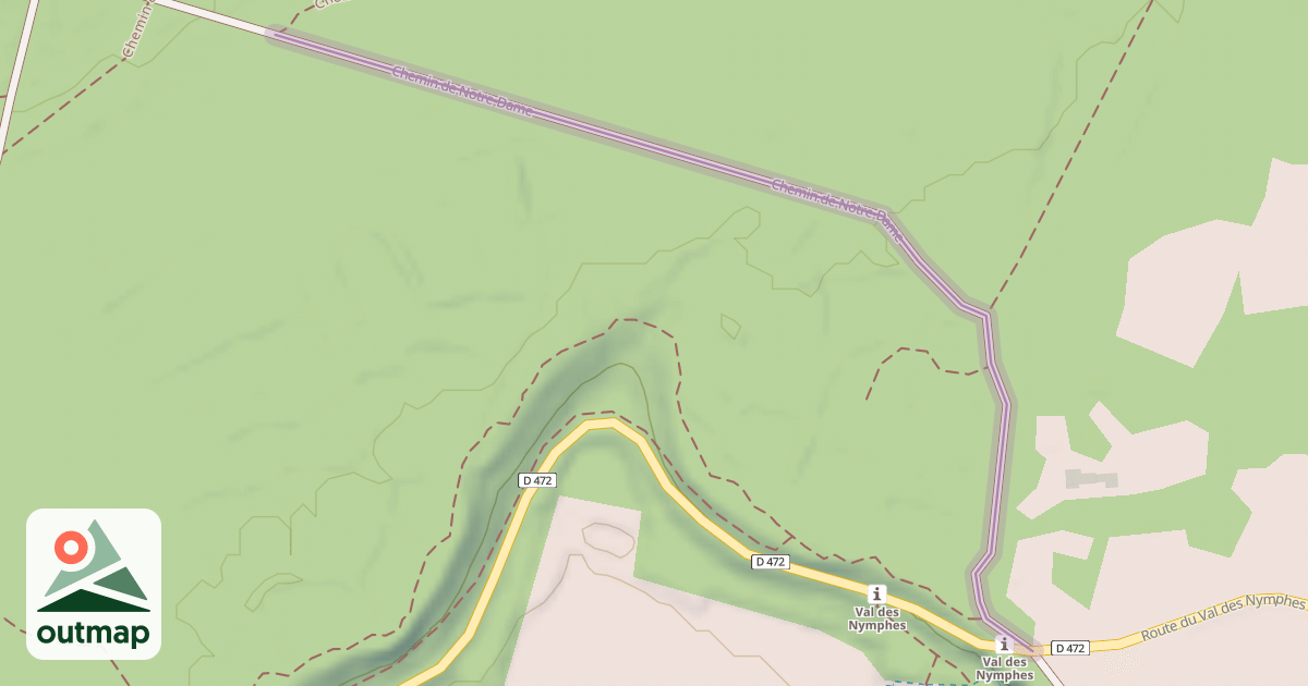 Map of Chemin de Notre-Dame