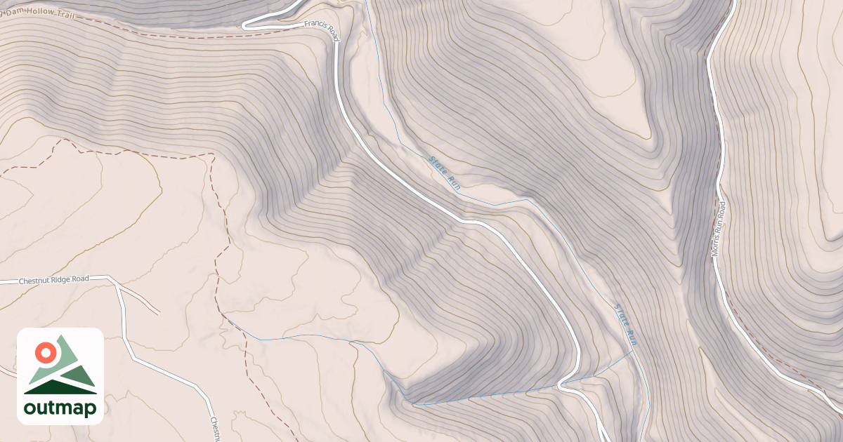 Map of Coudy Pike Snowmobile Trails