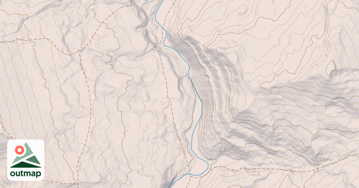 Map of Fish Creek Road Snowmobile
