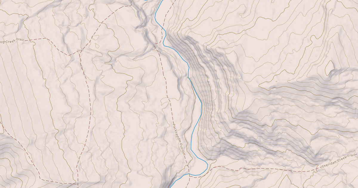 Map preview of Fish Creek Road Snowmobile