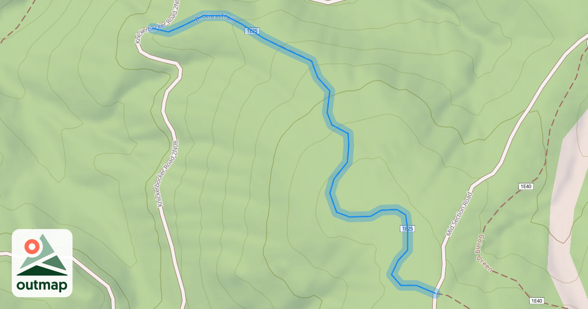Map of Dickies Trail