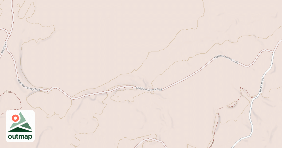 Map of Matthew Lourey State Trail
