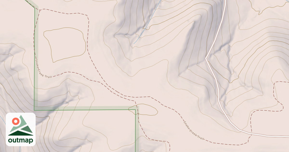 Map of Snake Creek Trail