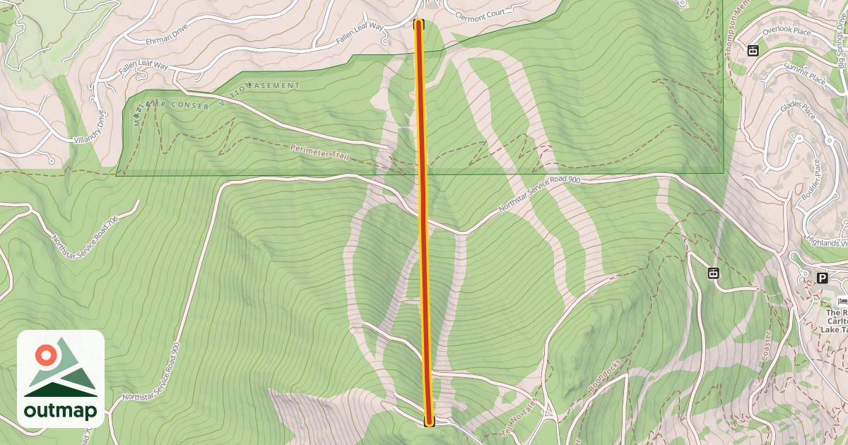 Map of Martis Camp Express