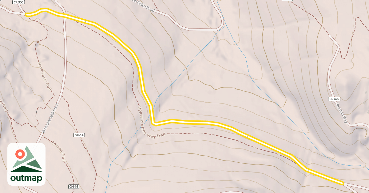 Map of Preston Way Road