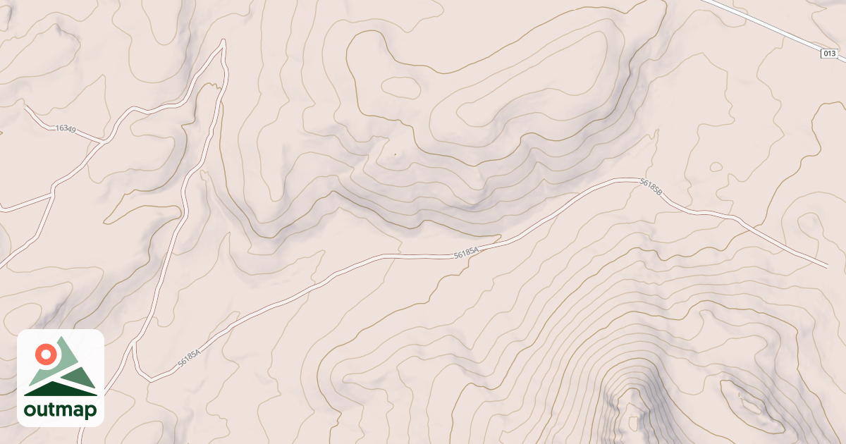 Map of COLD SPRINGS SPUR A