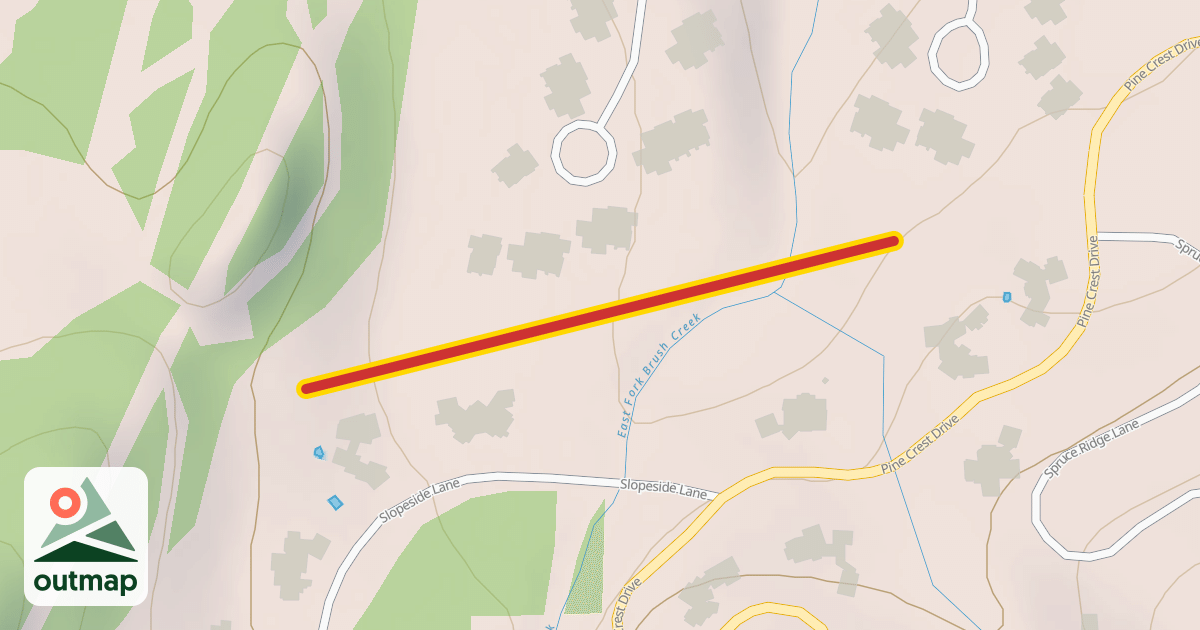 Map of Pines Lower