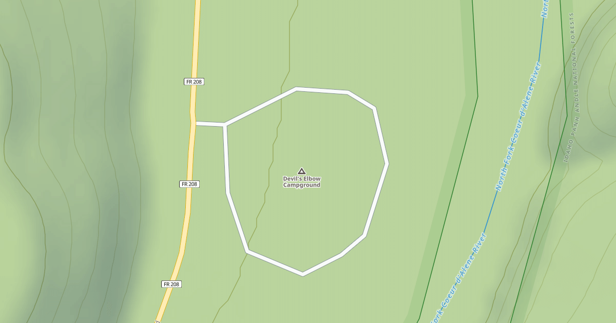 Map preview of DEVIL'S ELBOW CAMPGROUND
