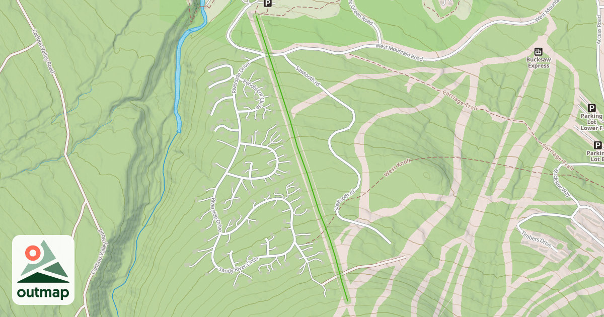 Map of Lower West Mountain