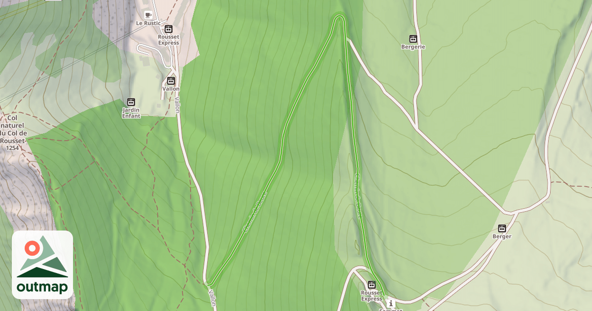 Map of Chemin de Beure