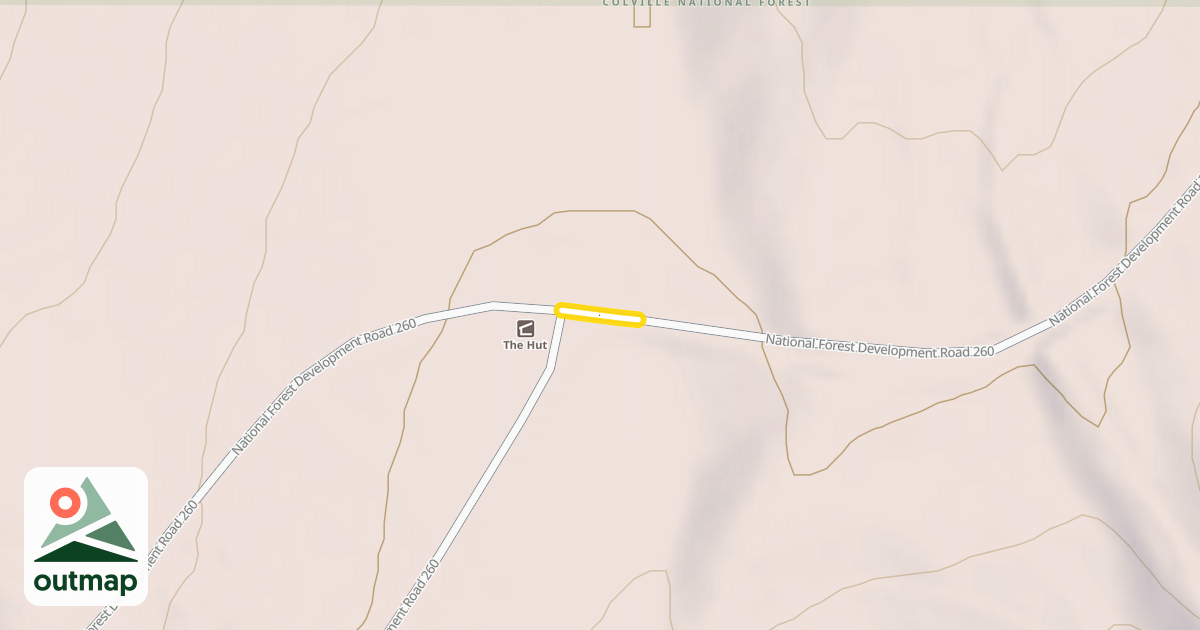 Map of National Forest Development Road 260