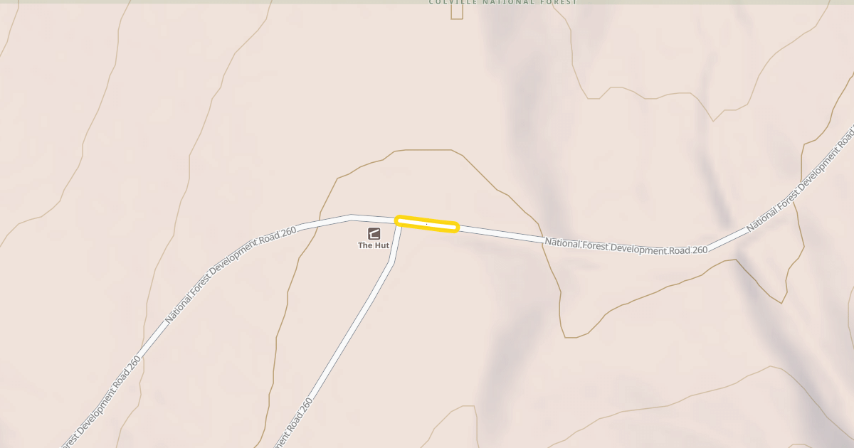 Map preview of National Forest Development Road 260