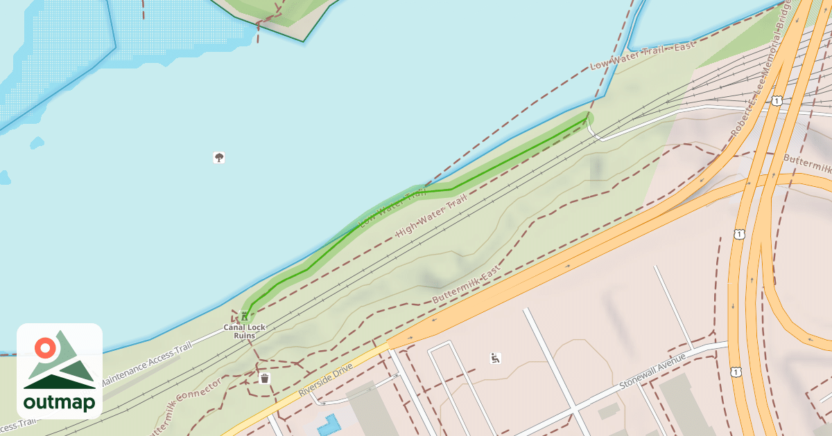 Map of Low Water Trail
