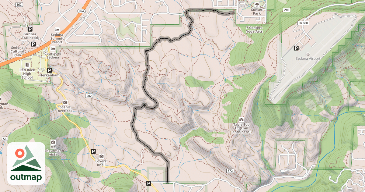 Map of Old Post Trail