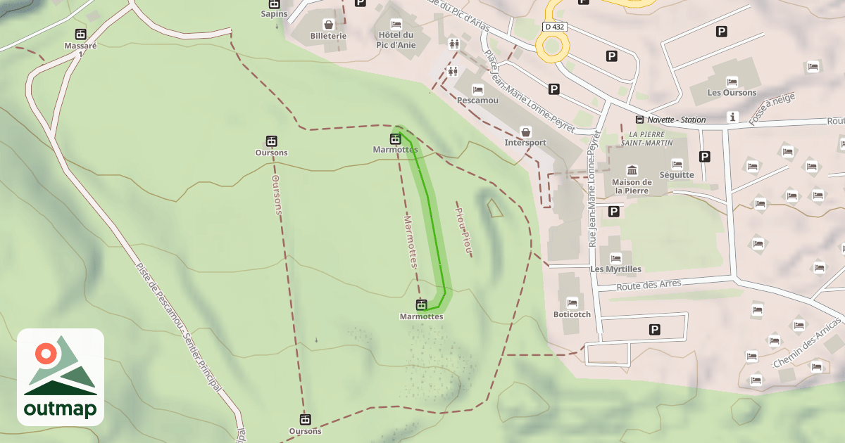 Map of Pitchoun
