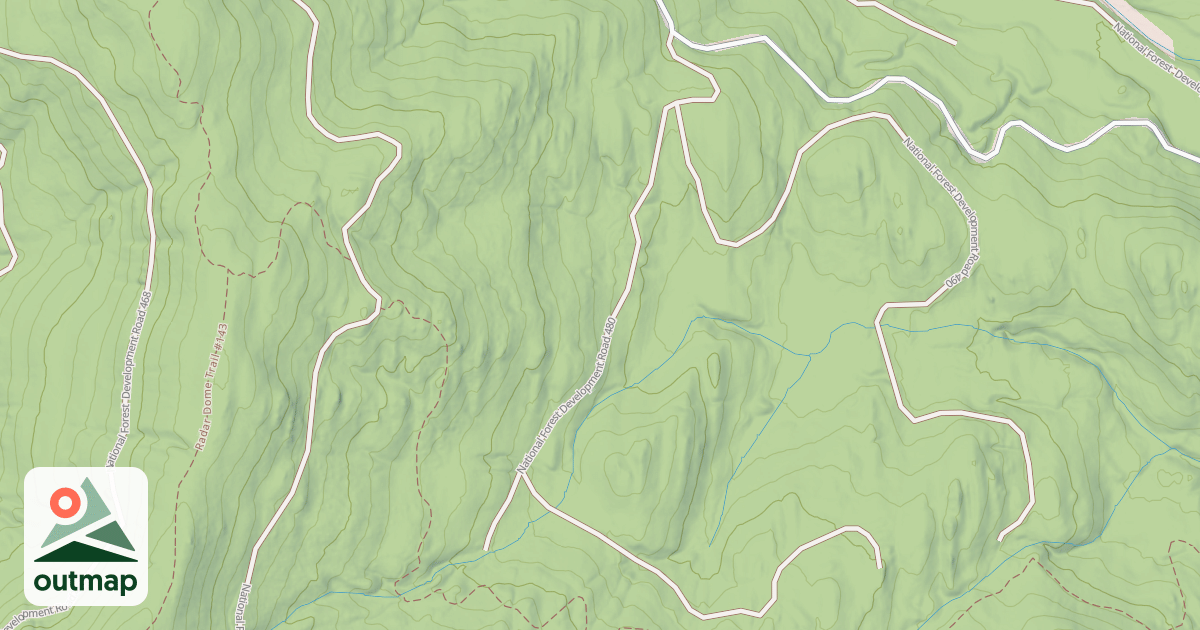 Map of USFS Motor Vehicle Use Map Roads {4877F282-102E-450E-952B-B269AB89293C}