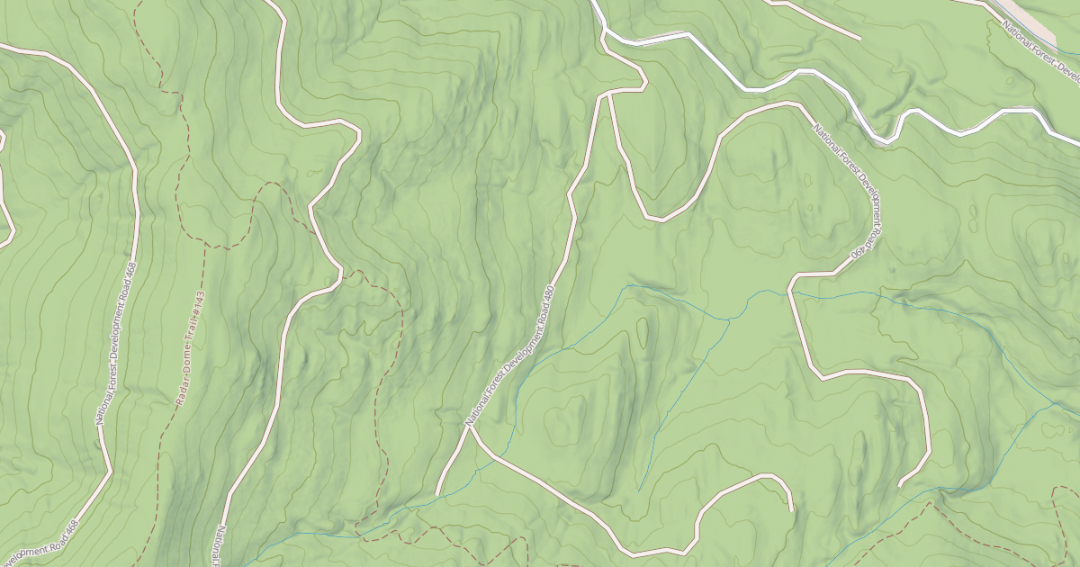 Map preview of USFS Motor Vehicle Use Map Roads {4877F282-102E-450E-952B-B269AB89293C}