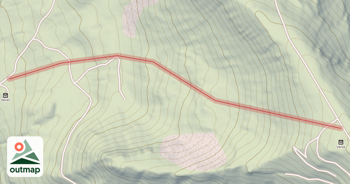 Map of Combe de Véret