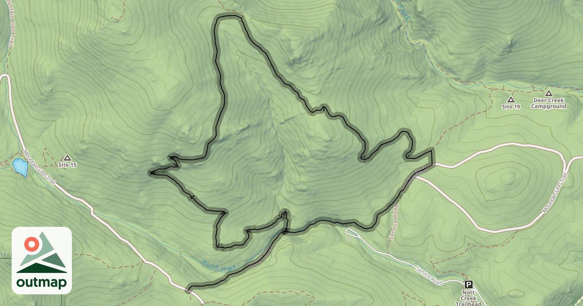 Map of Burro Trail