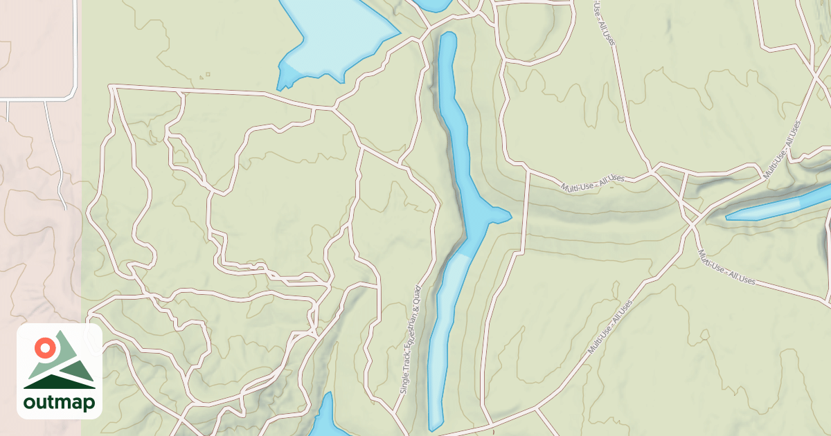 Map of Interlake State Recreation Area Trails