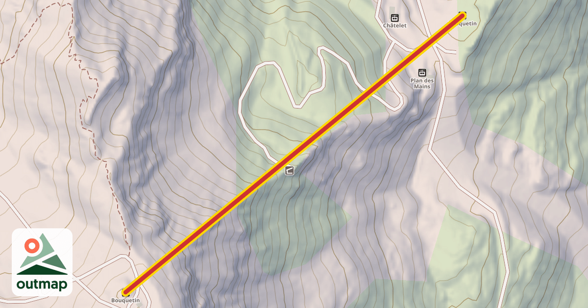 Map of Bouquetin