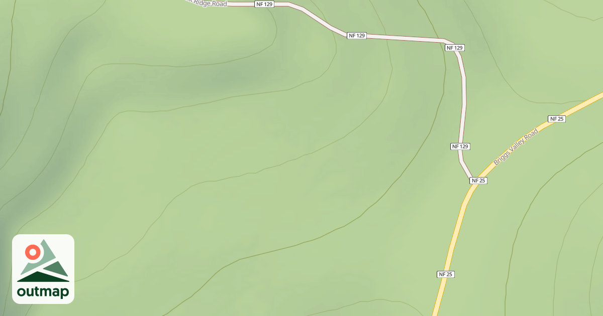 Map of ELK RIDGE SPUR