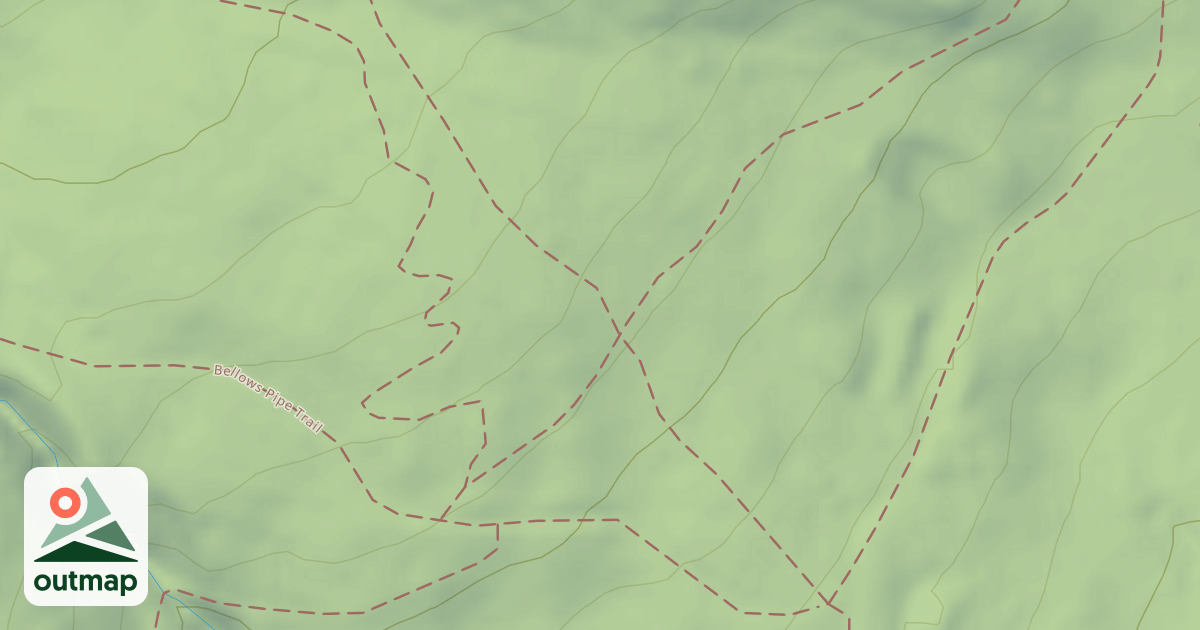 Map of Cottontail Trail