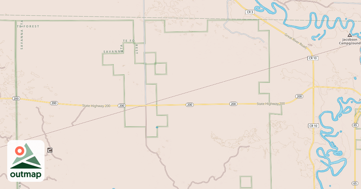 Map of Rabey Line Trail