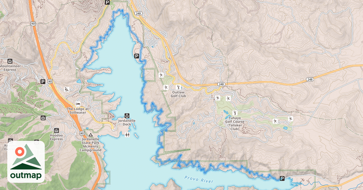 Map of Jordanelle Perimeter Trail