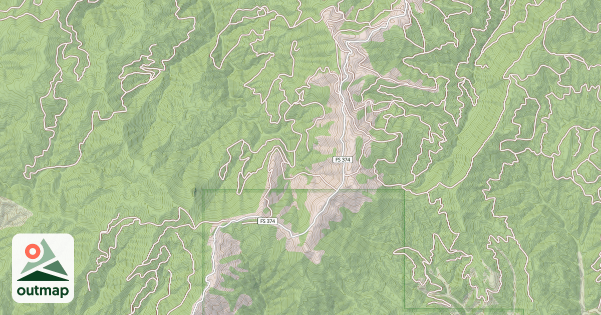 Map of HARRIS CREEK SUMMIT