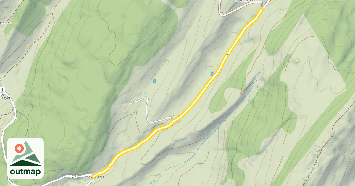 Map of Chemin de Malatrait