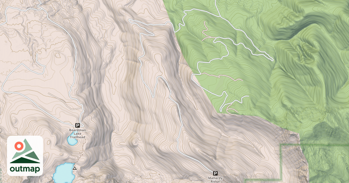 Map of BOARDMAN RIDGE