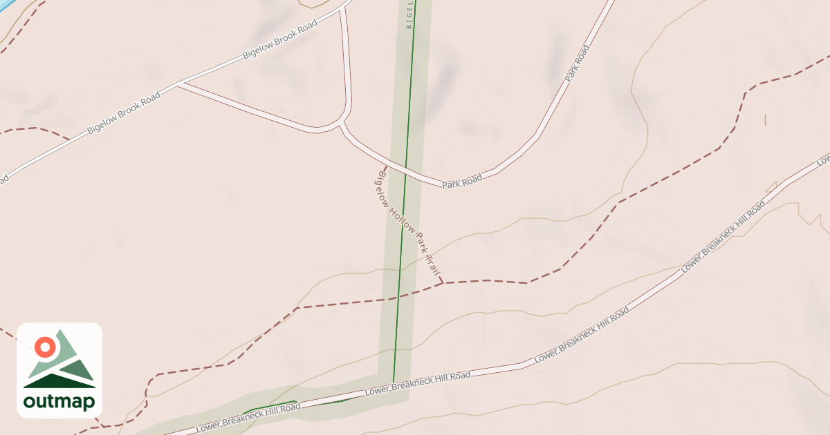 Map of Bigelow Hollow Park Trail