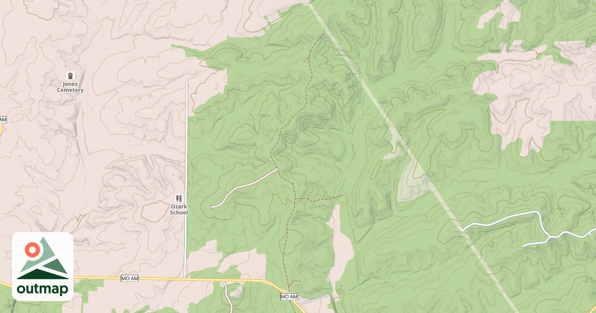Map of MIDDLE RIDGE