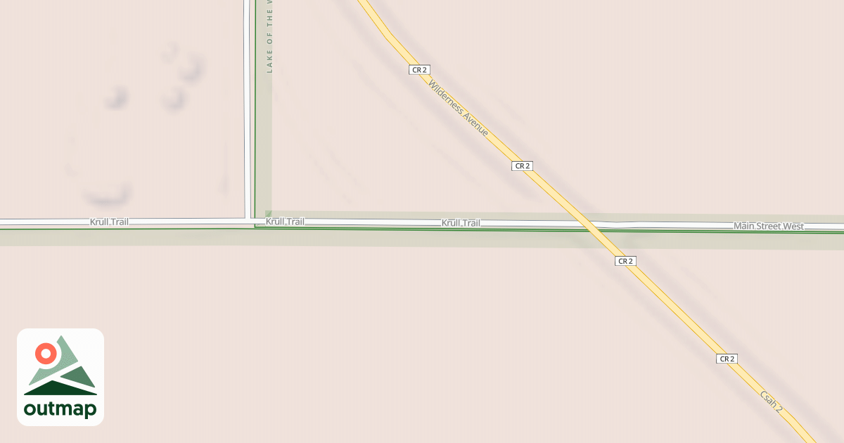 Map of Warroad/Roseau Trails