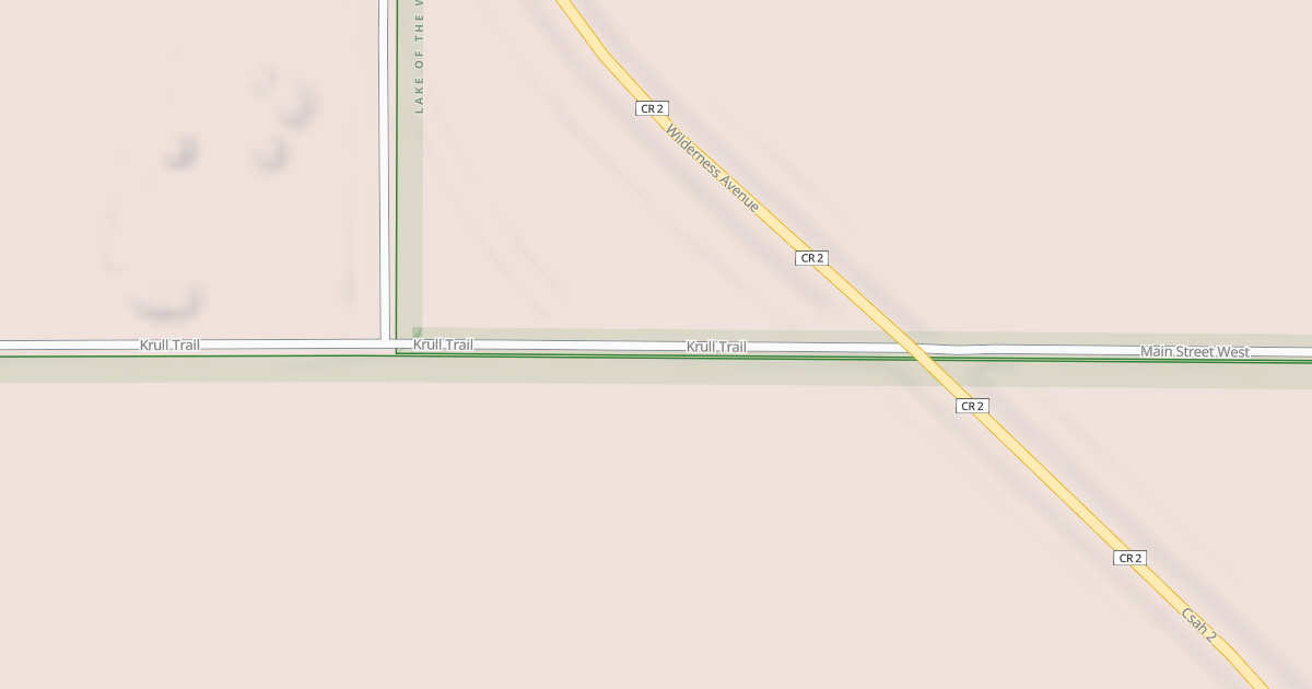 Map preview of Warroad/Roseau Trails