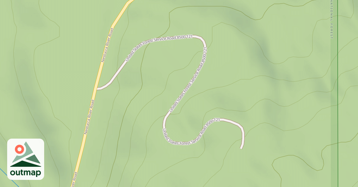 Map of USFS National Forest System Roads {8363EE72-1F5E-41E0-A03D-980332D58C4B}