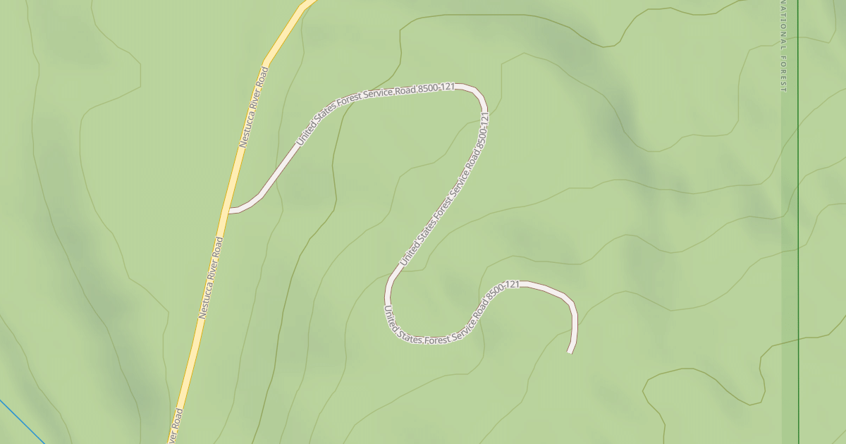 Map preview of USFS National Forest System Roads {8363EE72-1F5E-41E0-A03D-980332D58C4B}