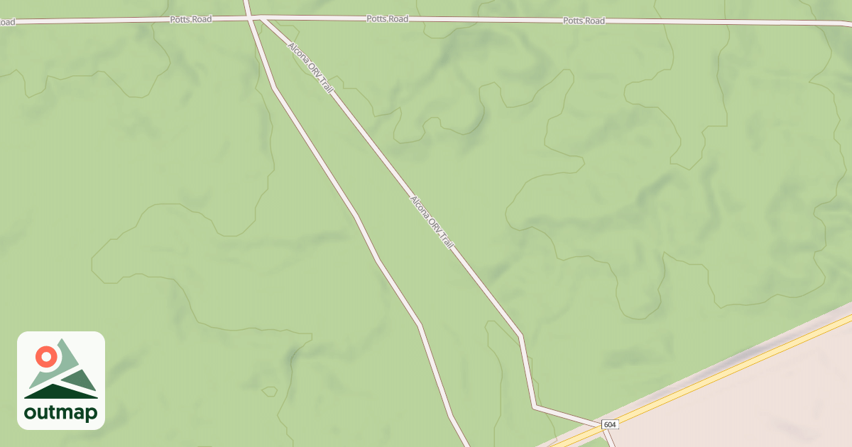 Map of ALCONA ATV TRAIL