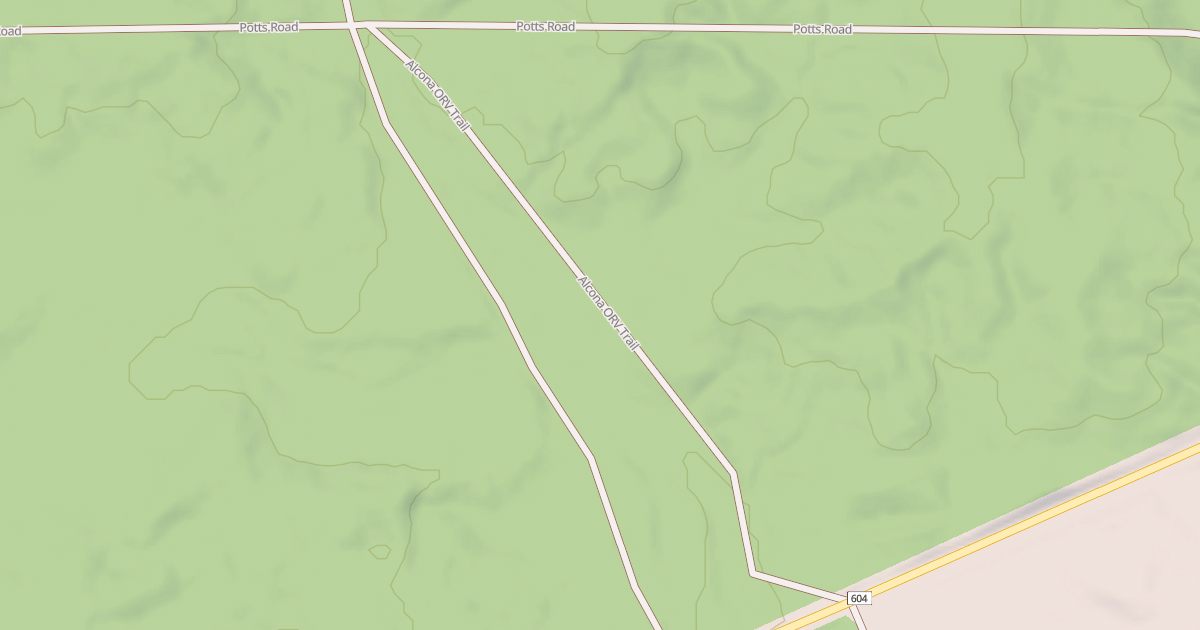 Map preview of ALCONA ATV TRAIL