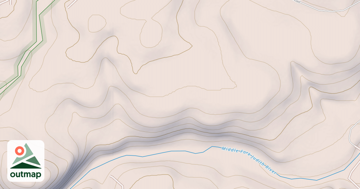 Map of Middle Fk. Judith Atv