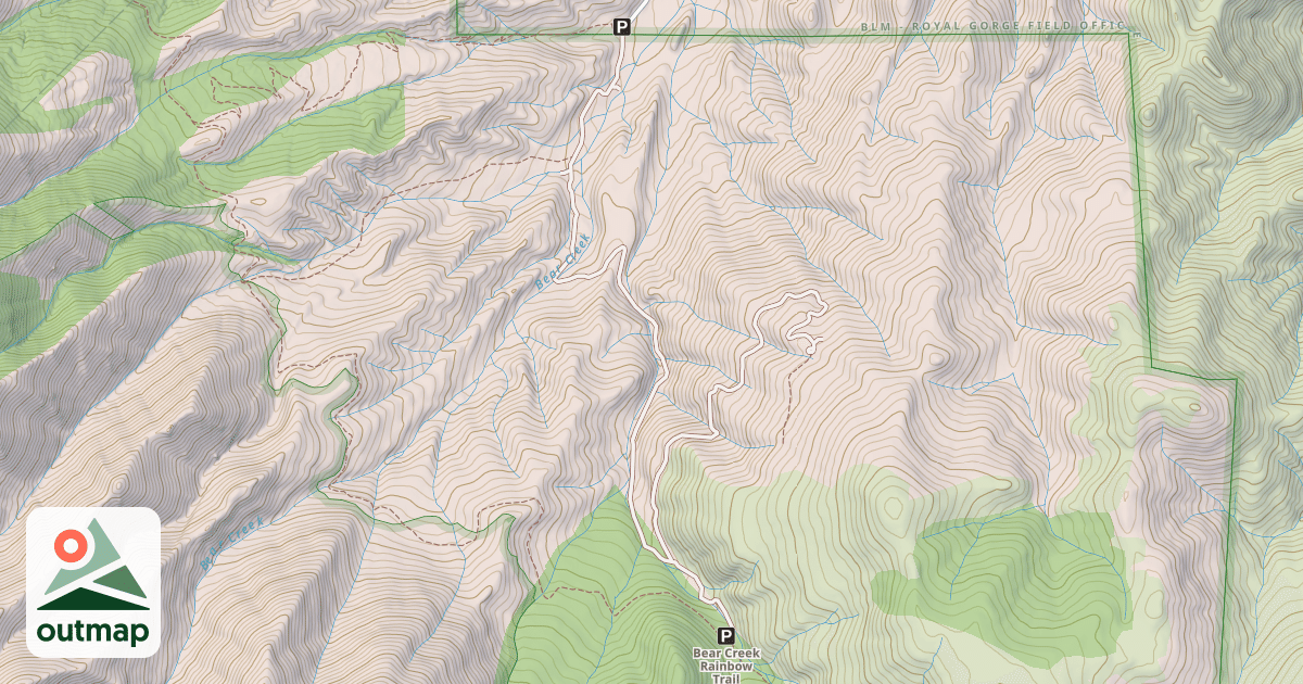 Map of BEAR CREEK